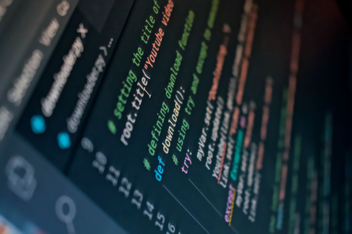 Lines of code on a computer screen, part of an AI data pipeline