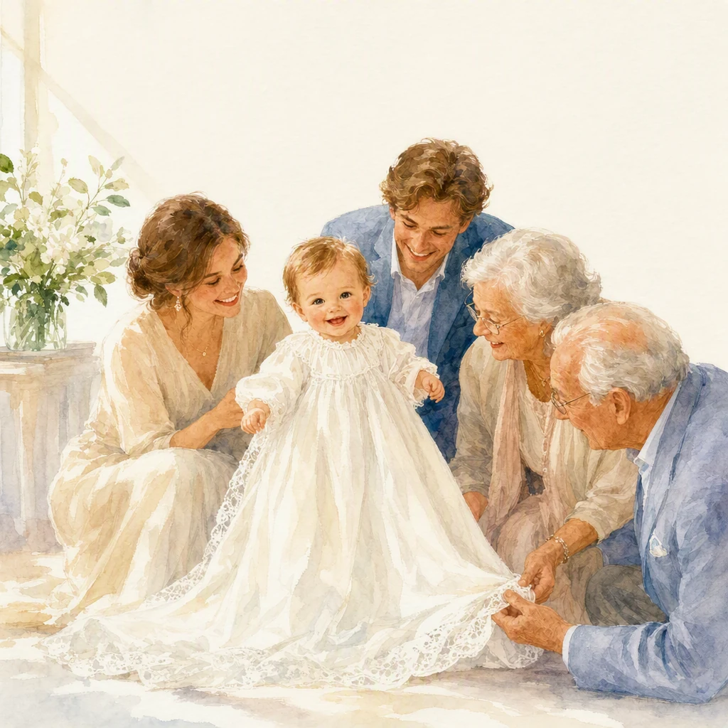 The gown that was worn before