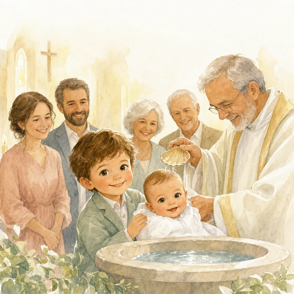I was there when you were christened