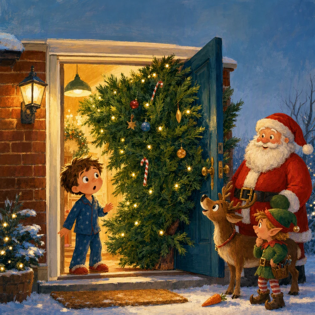 The tree will not fit through the door