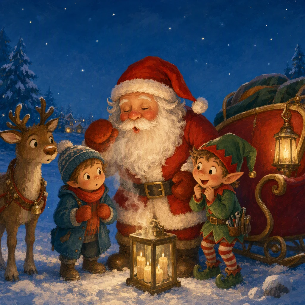 Father Christmas has a cold