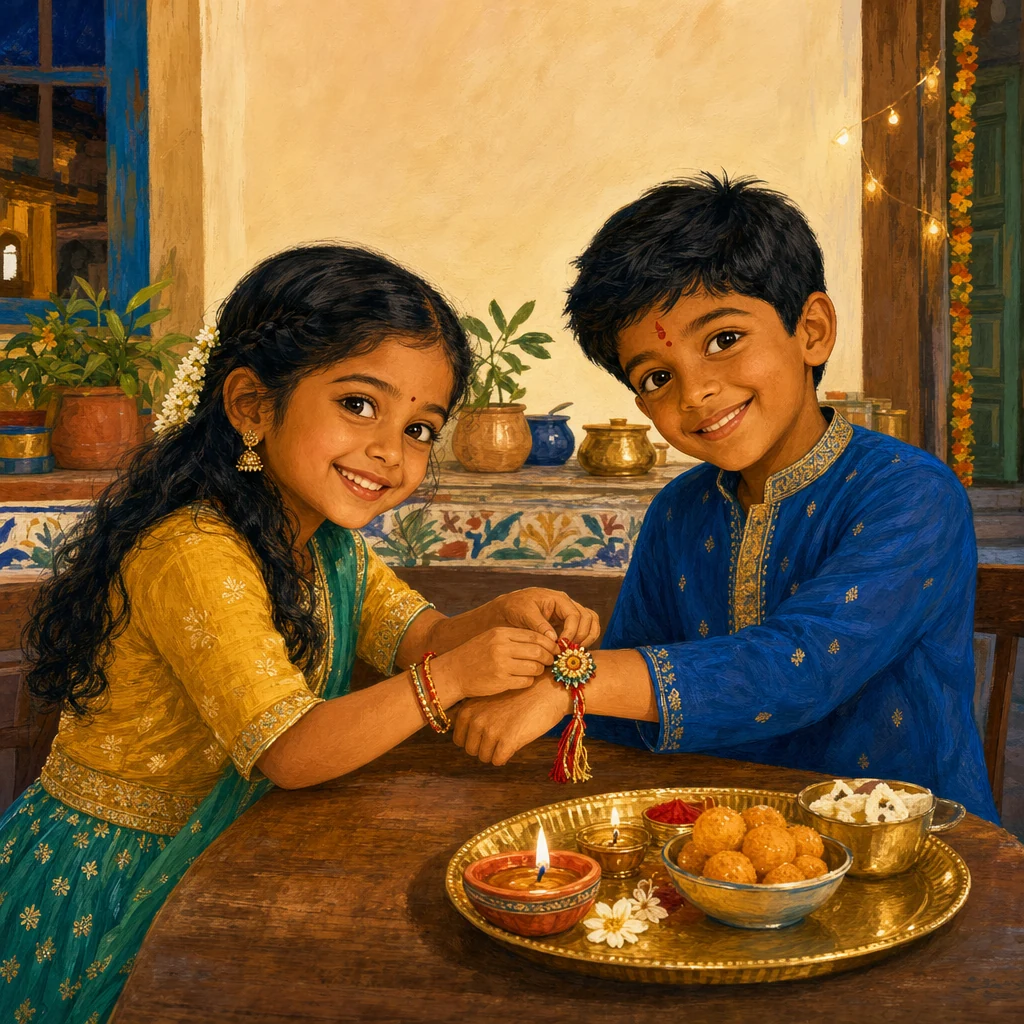 The rakhi you made yourself