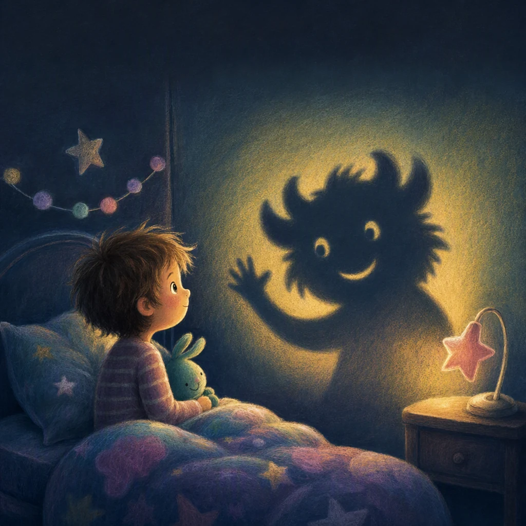 The shadow on the wall