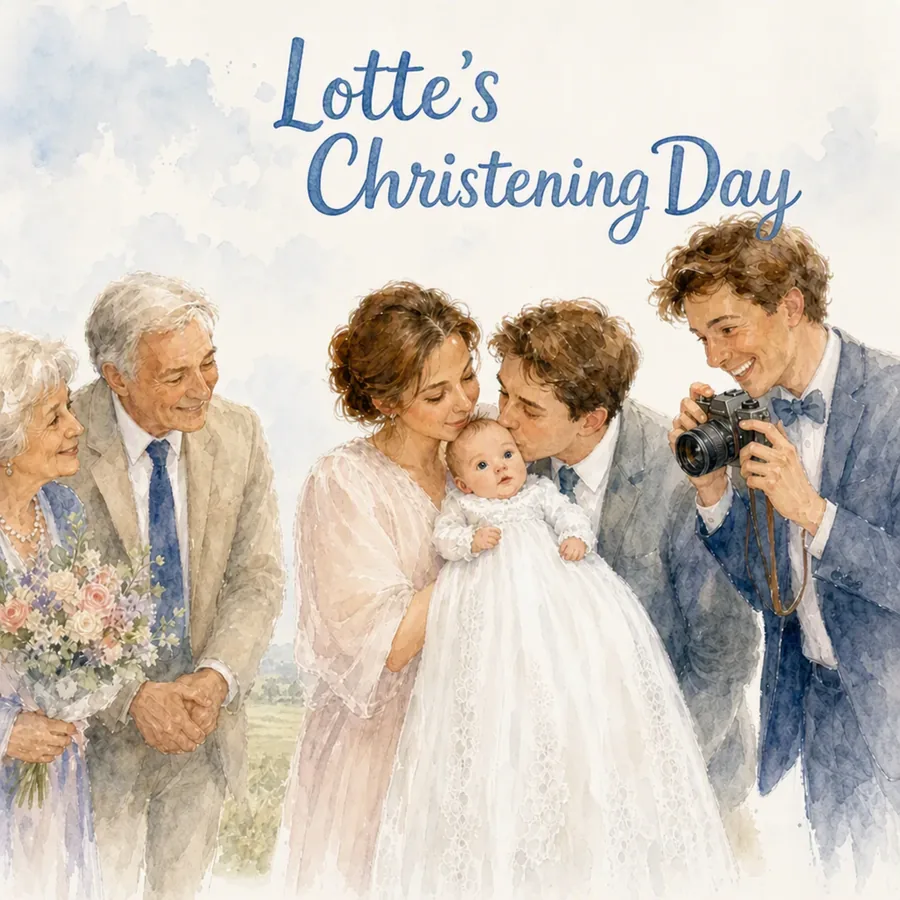 A christening gift with their name in it