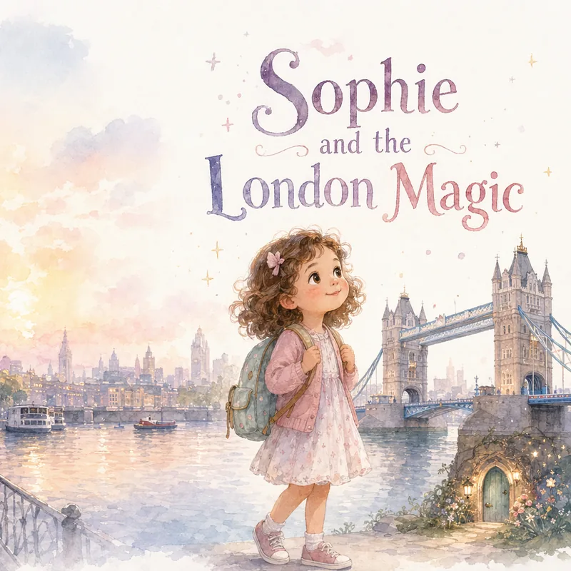 Cover van het gepersonaliseerde kinderboek Sophie and the London Magic