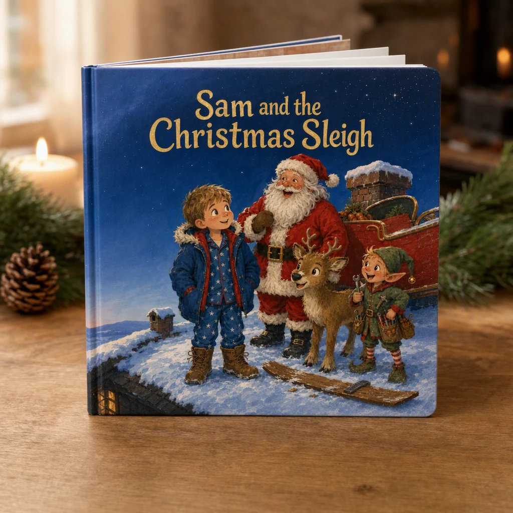A Christmas book with your child as the hero