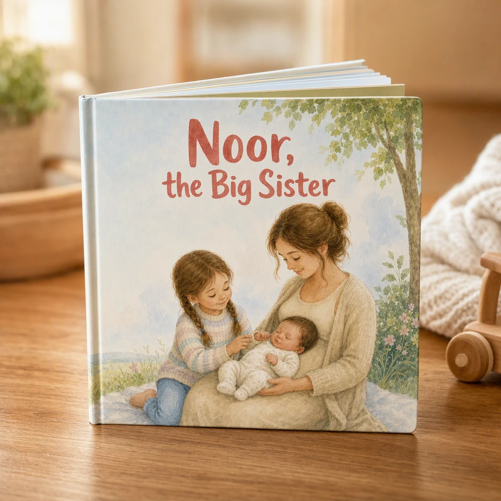 Personalised new baby gift book
