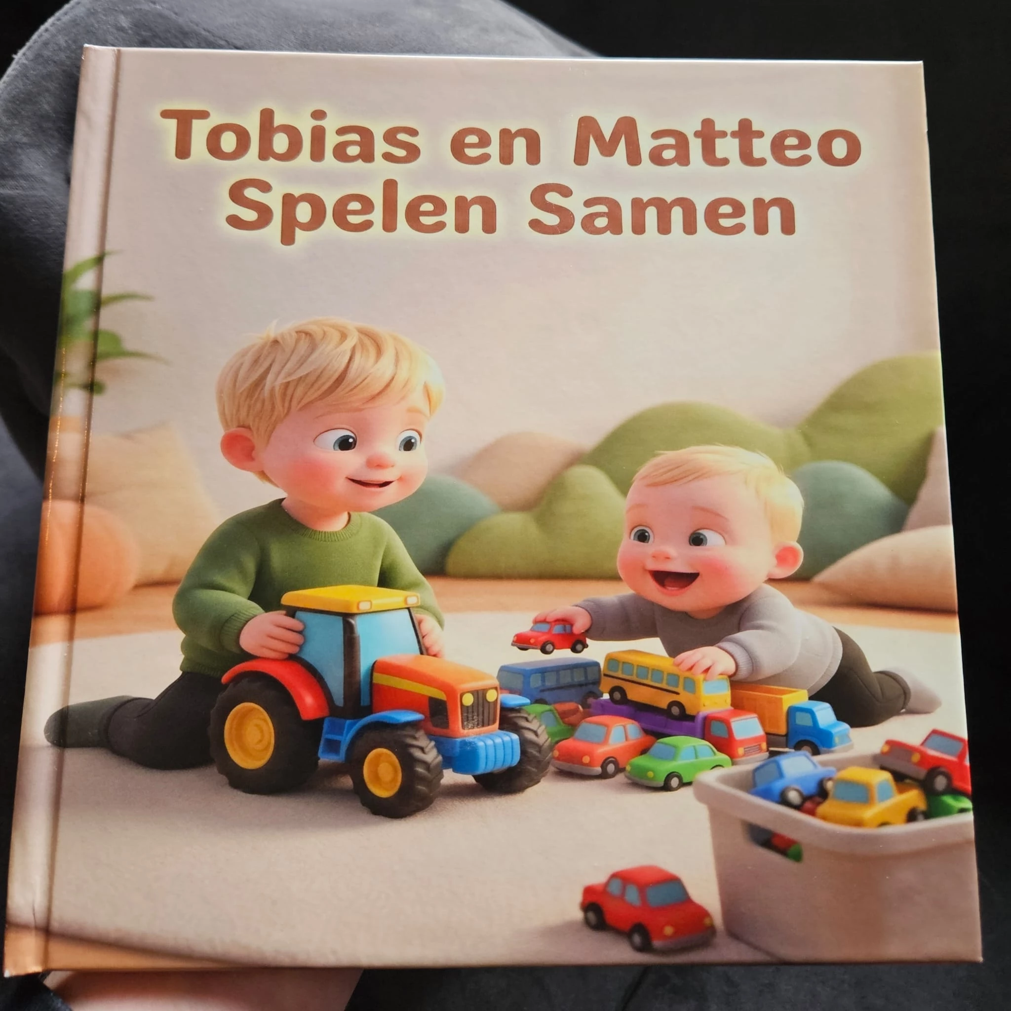 Example cover of a personalised children's book